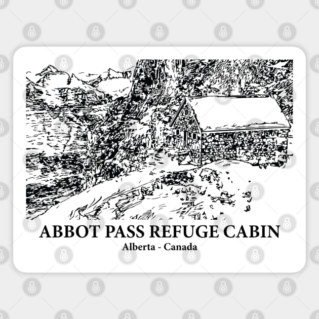 Abbot Pass Refuge Cabin - Alberta Magnet by Lakeric